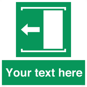 Custom Slide to Open Sign